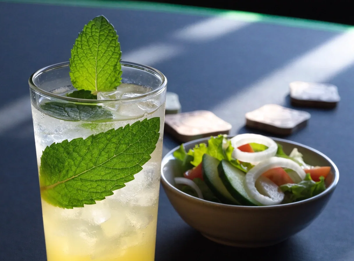 Letní lehká varianta a studená limonáda ze sezónní nabídky